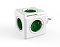 Сетевой разветвитель Allocacoc Powercube Original 5 розеток (Зеленый)
